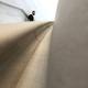 The marble handrail in the Steve Jobs Theater felt great to touch.